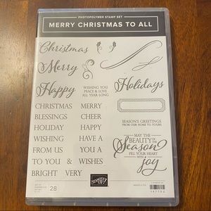 Stampin Up - Merry Christmas to All Photopolymer